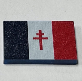 Acrylic Flag of Free France Token (x10) - Combat Miniatures
