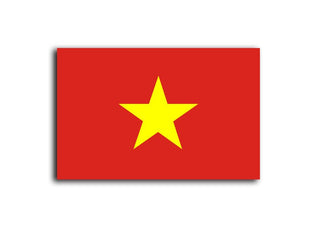 Acrylic Flag of North Vietnam 1955 - 1976 Flag Token (x10) - Combat Miniatures