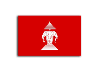 Acrylic Kingdom of Laos 1947 - 1975 Flag Token (x10) - Combat Miniatures