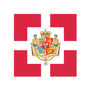 Acrylic Napoleonic Flag of Denmark Token (x10) - Combat Miniatures