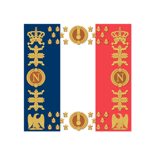 Acrylic Napoleonic Flag of France Token (x10) - Combat Miniatures
