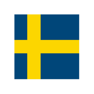 Acrylic Napoleonic Flag of Sweden Token (x10) - Combat Miniatures