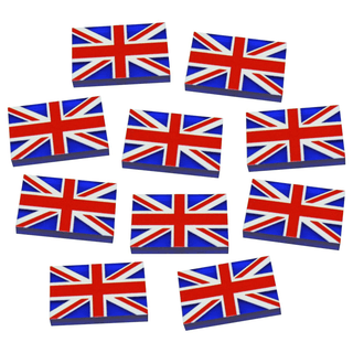 Acrylic Union Jack Flag Token(x10) - Combat Miniatures