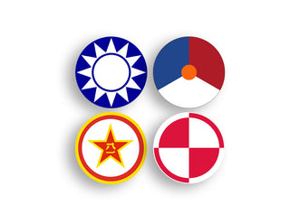 Allies Minor Powers Markers, Set of 20