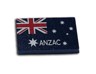 ANZAC Variant 1908 - P Acrylic Flag (x10) - Combat Miniatures