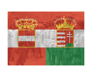 Austria - Hungary Flag 1869 - 1918 Combat Label - Combat Miniatures