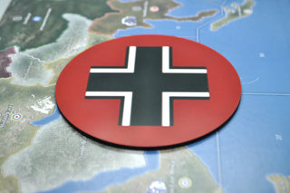 Axis & Allies German Roundel 4.4” x 4.4” Mobilization / New Build Tray | Glossy Hardboard - Combat Miniatures
