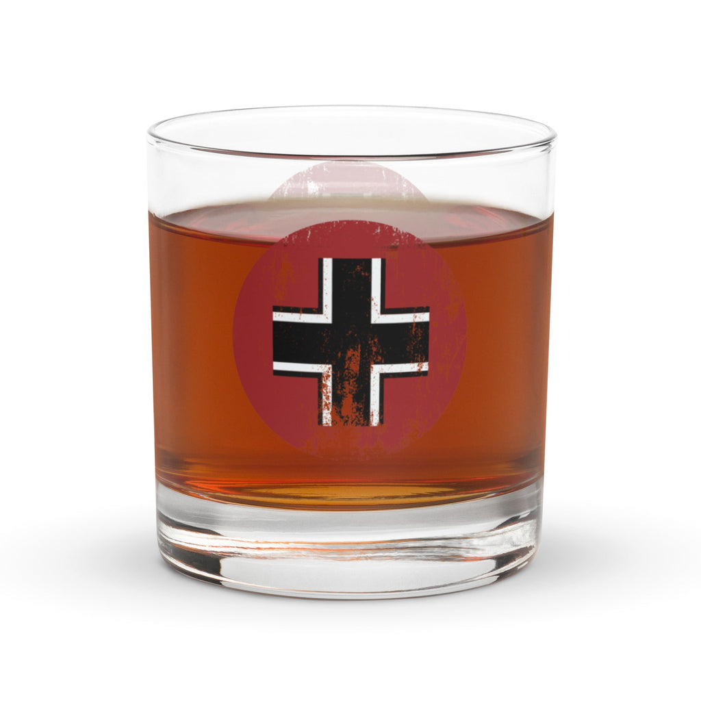 Axis & Allies German Roundel Rocks glass - Combat Miniatures