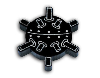 Naval Mine Acrylic Markers (Set of 10) | Naval Warfare & Axis & Allies Tokens