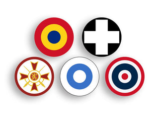 Axis Minor Powers Markers, Set of 20 - Combat Miniatures