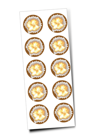 Battle Designation Blast Sticker (x10) - Combat Miniatures