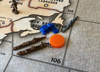 Blank 1/4" Thick .75" Round Acrylic Marker (x5) - Combat Miniatures