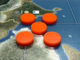 Blank 1/4" Thick .75" Round Acrylic Marker (x5) - Combat Miniatures