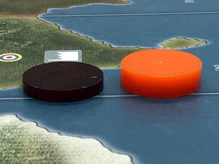 Blank 1/4" Thick .75" Round Acrylic Marker (x5) - Combat Miniatures