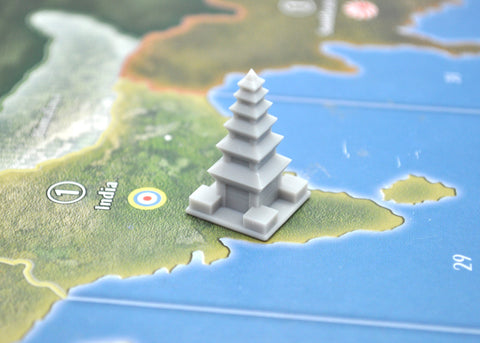 3D Printed Asian Palace Victory City Marker (x1)