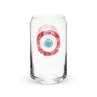 French Airforce Roundel Can-shaped glass