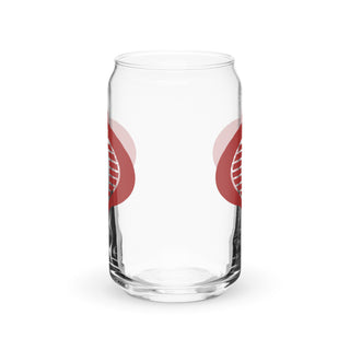 Cobra Logo in Red Can-shaped glass