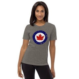 Canadian Airforce Roundel Distressed Women's Short sleeve t-shirt - Combat Miniatures