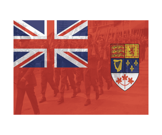 Canadian Red Ensign Flag 1922 - 1957 Combat Label - Combat Miniatures