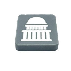 Capital/Victory City Acrylic Marker, Gray (x10) - Combat Miniatures