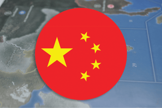 CCCP Flag Roundel 4.4” x 4.4” Mobilization / New Build Tray | Glossy Hardboard - Combat Miniatures