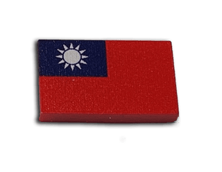 Chinese Flag 1912 - 1928 Acrylic Token (x10) - Combat Miniatures