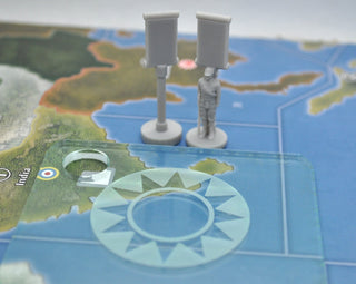 Chinese Ground Task Force Marker, Flag Stand, Tray & Decals - Combat Miniatures