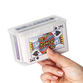 Clear Plastic Playing Card Case/Storage Box - Combat Miniatures