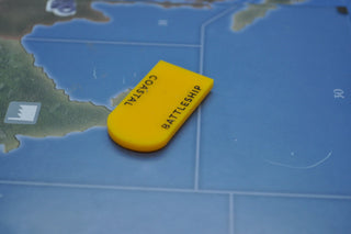 Coastal Battleship Designation Acrylic Marker, Set of 10 - Combat Miniatures
