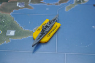 Coastal Battleship Designation Acrylic Marker, Set of 10 - Combat Miniatures