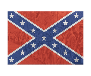 Confederate States of America Battle Flag with Image Combat Label - Combat Miniatures
