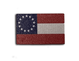 Confederate States of America Flag 1861 - 1865 Acrylic Token (x10) - Combat Miniatures