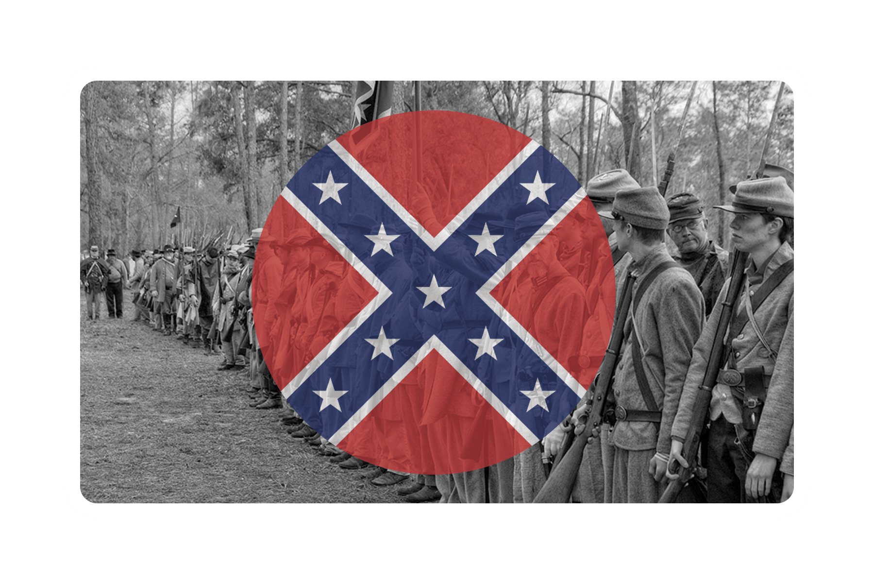 Comat Labels Confederate States of America Flag Roundel Combat Label (3.3