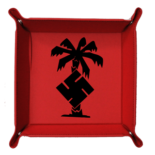 Custom Foldable Snap Dice Tray - Afrika Korp Logo - Combat Miniatures