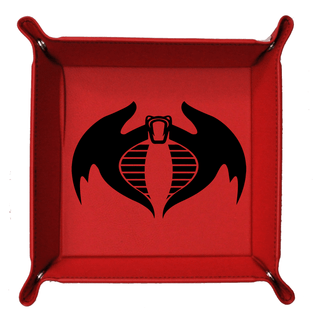 Custom Foldable Snap Dice Tray - Cobra Rattler Logo - Combat Miniatures