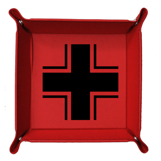 Custom Foldable Snap Dice Tray - German Balken Cross - Combat Miniatures