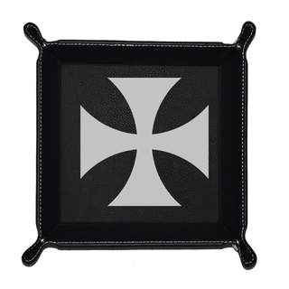 Custom Foldable Snap Dice Tray - Iron Cross - Combat Miniatures
