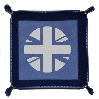 Custom Foldable Snap Dice Tray - Union Jack Roundel - Combat Miniatures
