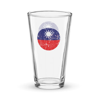 Custom Nationalist China Flag Roundel Shaker pint glass - Combat Miniatures