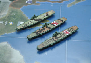Custom Painted Japanese Carriers, 3 - Pack - Combat Miniatures