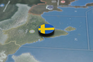 Custom Swedish Flag 1906-P Roundel (Set of 10) - Full Color