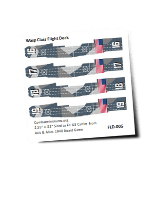 Custom Wasp Class US Carrier Decal with Camo 4 - Pack - Combat Miniatures