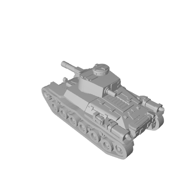 3D Printed Japanese Shinto Chi-Ha Medium Tank (x5)