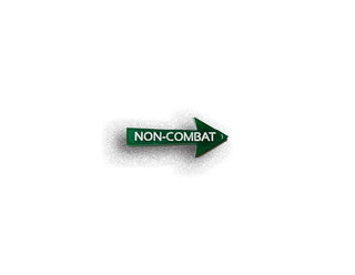 Designation Combat / Non - Combat Marker (Acrylic), Set of 5 - Combat Miniatures
