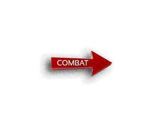 Designation Combat / Non - Combat Marker (Acrylic), Set of 5 - Combat Miniatures