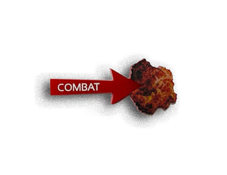Designation Combat / Non - Combat Marker (Acrylic), Set of 5 - Combat Miniatures