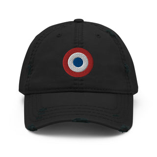 French Airforce Roundel Distressed Hat