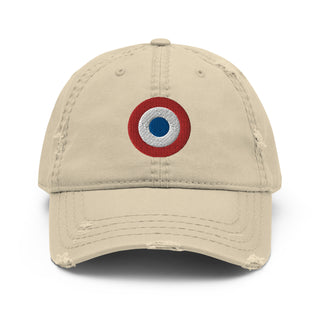 French Airforce Roundel Distressed Hat