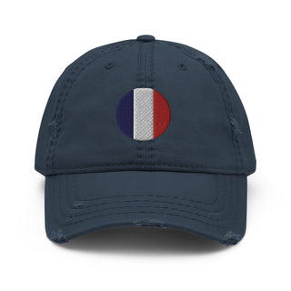 French Flag Roundel Distressed Hat