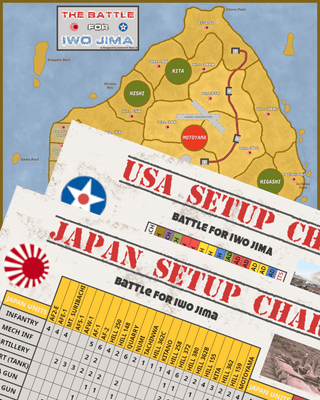Download General 6 Stars "Battle for Iwo Jima" Set Up Charts & Rules - Combat Miniatures